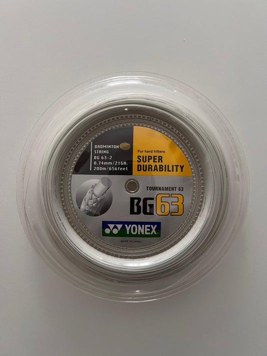 Bobine Yonex BG63 Blanc 200m