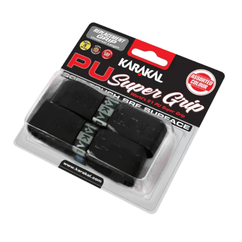 Emballage du pack de 2 grips de remplacement Karakal PU Super Grip