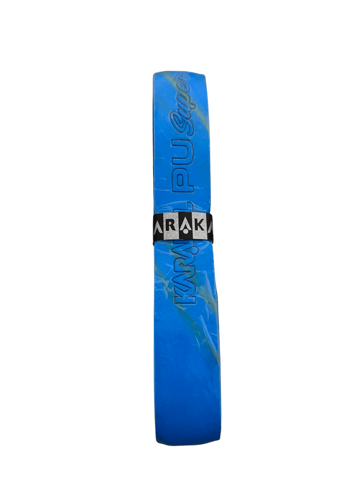 Grip de badminton Karakal PU Super bicolore bleu et jaune