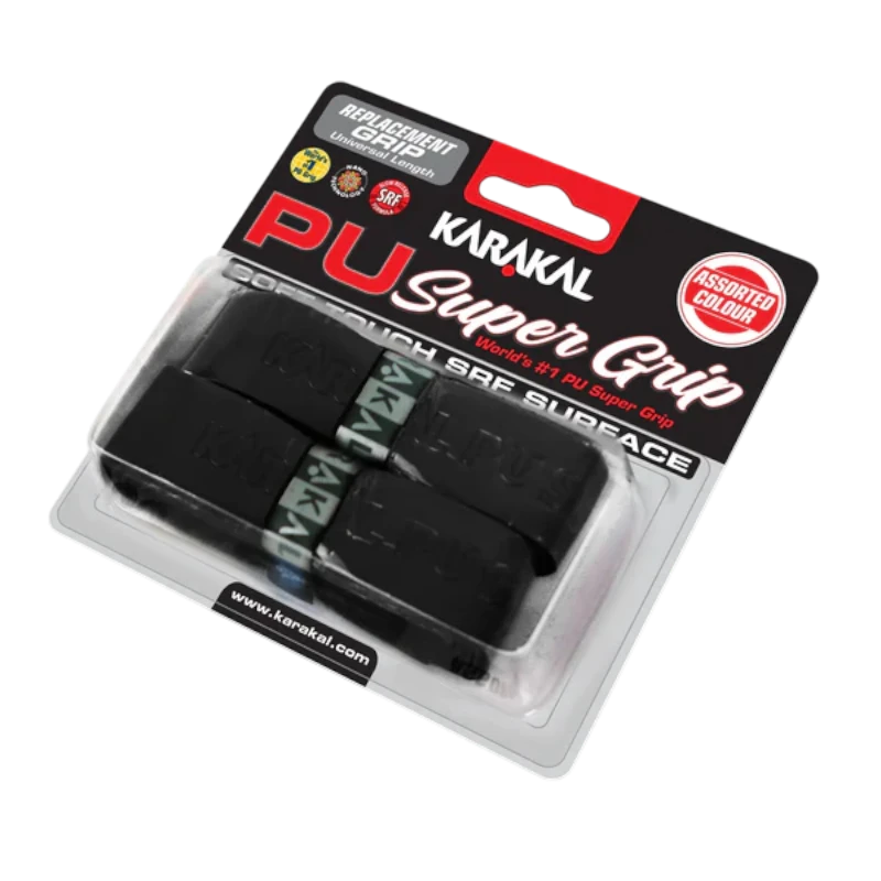 Emballage du pack de 2 grips de remplacement Karakal PU Super Grip