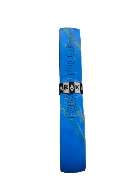 Grip de badminton Karakal PU Super bicolore bleu et jaune