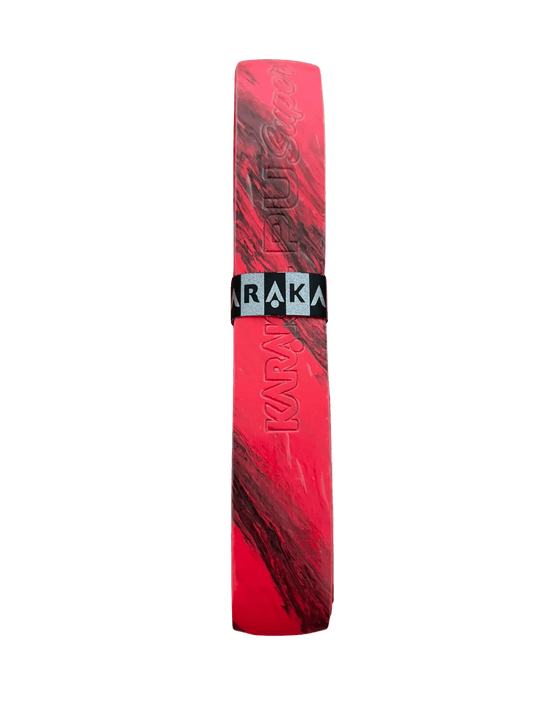 Grip de badminton Karakal PU Super bicolore rouge et noir