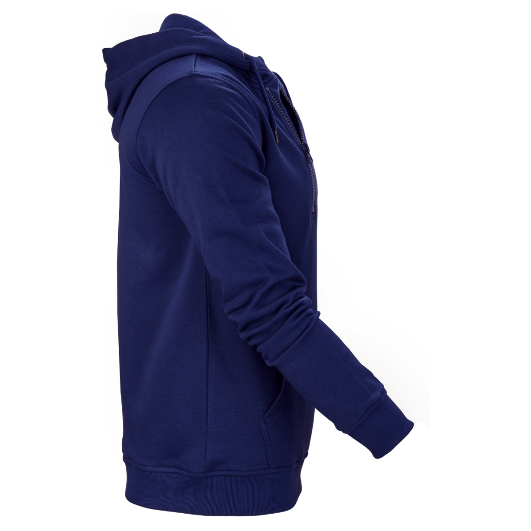 Sweat Victor V-03400B bleu zippé pour le badminton, confortable et respirant