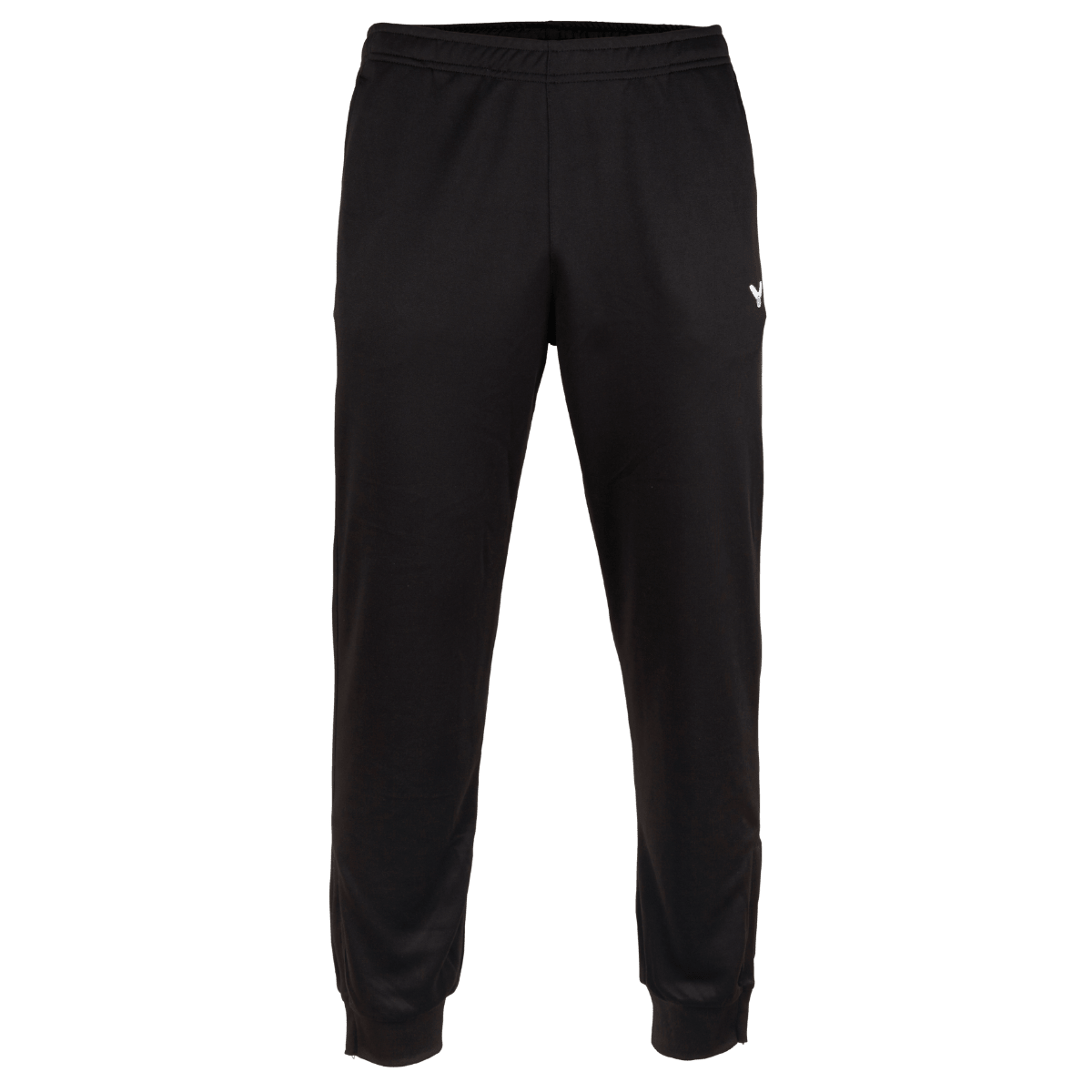 Pantalon de jogging de badminton Victor TA Pants Team 3697 noir avec taille élastique et poches latérales zippées.