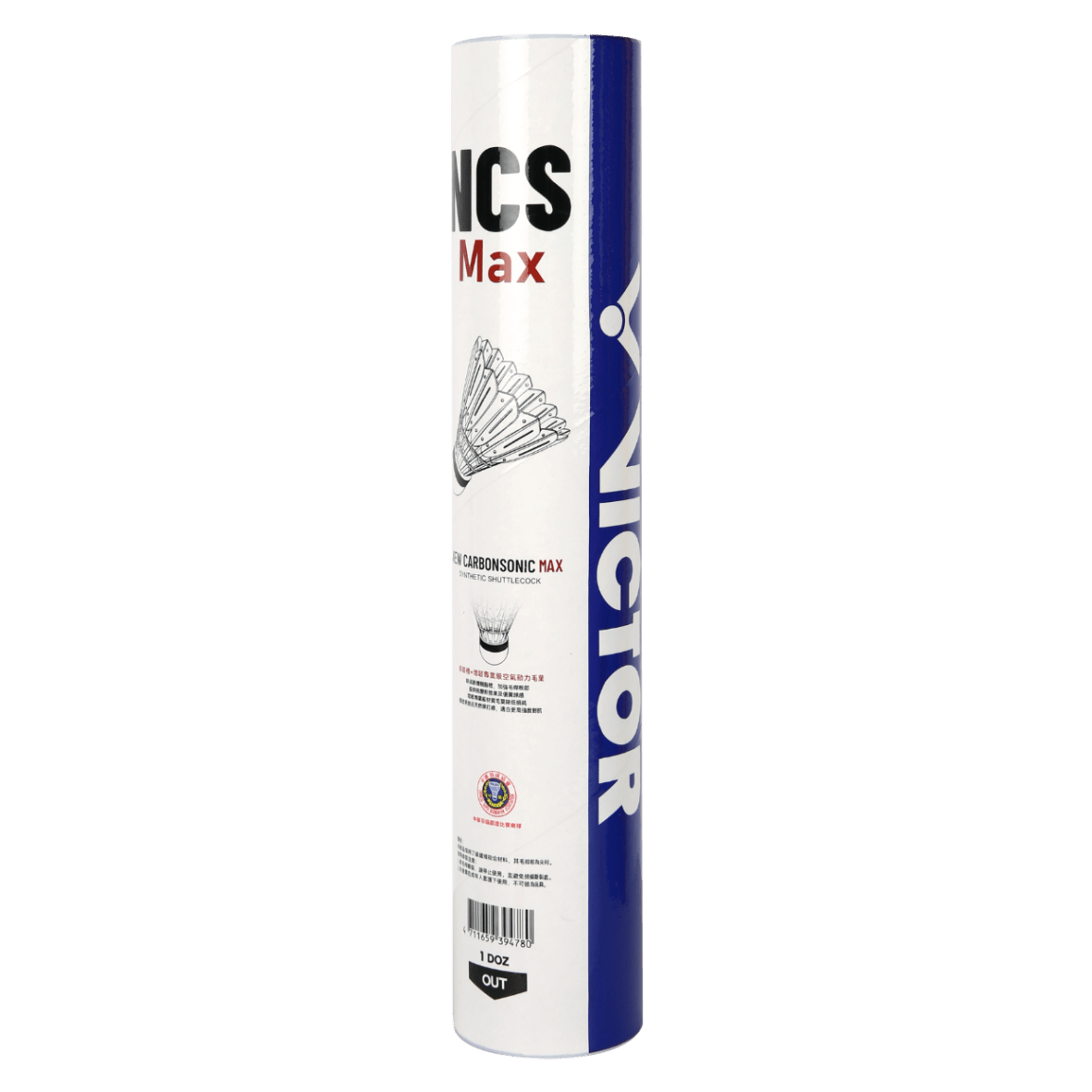 Volants Victor New CarbonSonic Max (NCS Max) - Tube de 12 volants - Vitesse 77