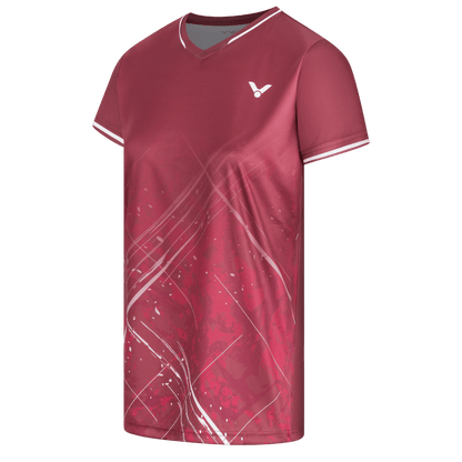 T-Shirt Femme Victor T-64103 D vue de profil badminton tenue sportive respirante légère