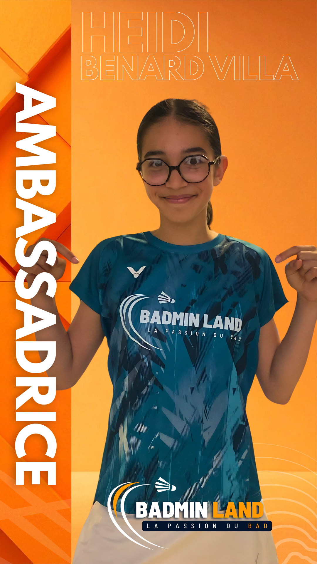 Heidi Benard-Villa - Ambassadrice Badminland